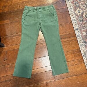 Anthropologie Pilcro Green Flare Women's Pants